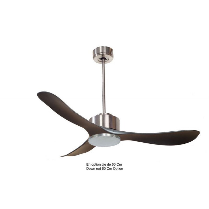 Modulo de KlassFan - Ventilateur DC  de plafond sans Lumière Blanc laqué et bois idéal pour 25 à 40 m² KL_DC4_P3Wi