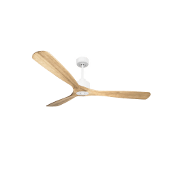 Modulo Slim  Ring - Super destratificateur et ventilateur DC blanc166 cm pales bois clair  idéal 30 à 60 m²