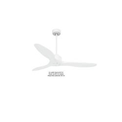 Modulo Slim de Klassfan - Ventilateur de plafond et destratificateur moteur DC blanc et pales bois blanc 25 à 40 m²