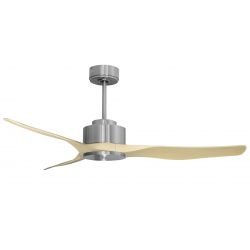 Modulo Regular Exterior - un ventilateur pour extérieur IP44, DC 127 cm Chrome pales abs marron sans Lumière20 à 30 m²