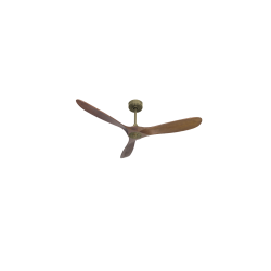 Ouray  de Klassfan - Ventilateur de plafond et destratificateur moteur DC Laiton pales bois sombre 30 à 50 m²...