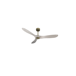 Ouray  de Klassfan - Ventilateur de plafond et destratificateur moteur DC Laiton pales bois noir 25 à 40 m²...