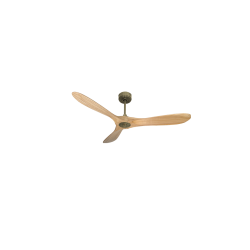 Ouray  de Klassfan - Ventilateur de plafond et destratificateur moteur DC Laiton pales bois clair 25 à 40 m²...