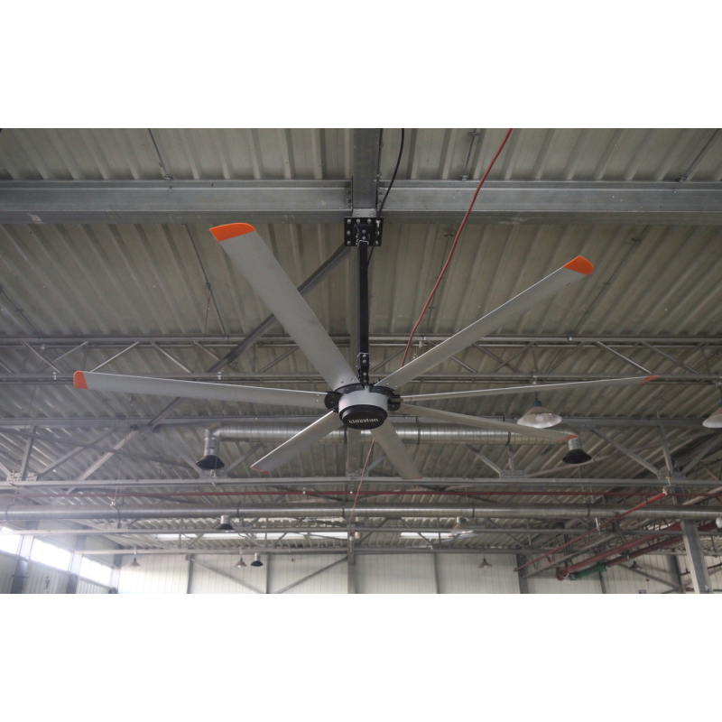 AeroTorque HVLS 300, Ventilateur HVLS industriel à haut rendement. Faible consommation et volume d'air élevé, efficace 220 m².