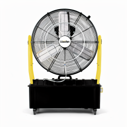 Brasseur d'air 65 Cm de 300 W, équipé d'un brumisateur avec réservoir de 25 Litres. Monté sur roulettes