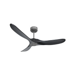 Ouray  de Klassfan - Ventilateur de plafond et destratificateur moteur DC Chrome pales bois noir 30 à 50 m²...
