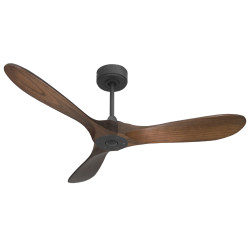 Ouray  de Klassfan - Ventilateur de plafond et destratificateur moteur DC basalte pales bois sombre 25 à 40 m²...