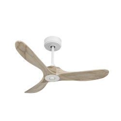 Ouray  de Klassfan - Ventilateur de plafond et destratificateur moteur DC Blanc pales  bois clair 10 à 20 m²...