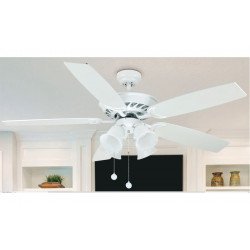 Ventilateur de plafond salon 132  Cm pales luminaire puissant 